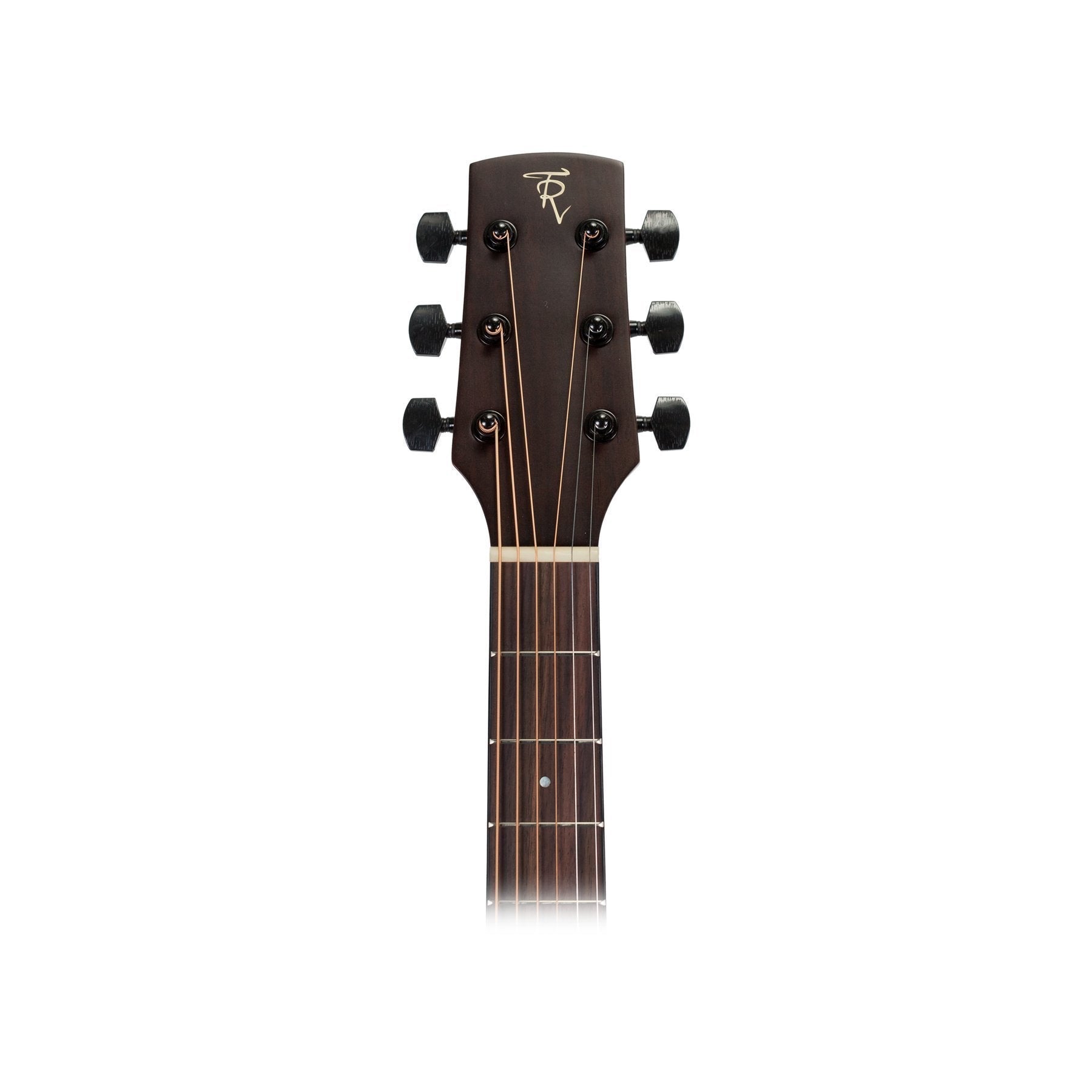 Timberidge Mahogany Solid Top Acoustic-Electric Dreadnought Cutaway Guitar with Hard Case (Natural Satin) — view 3