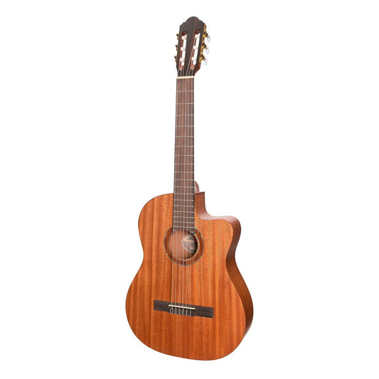 Timberidge 'Messenger Series' Solid Mahogany Top Classical Cutaway Acoustic-Electric Guitar (Natural Satin)