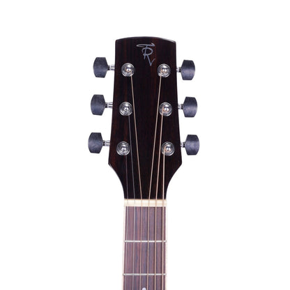 Timberidge TRFC-1L-NGL '1 Series' Left Handed Solid Top Acoustic-Electric Cutaway Guitar with Hard Case (Natural Gloss) — view 4
