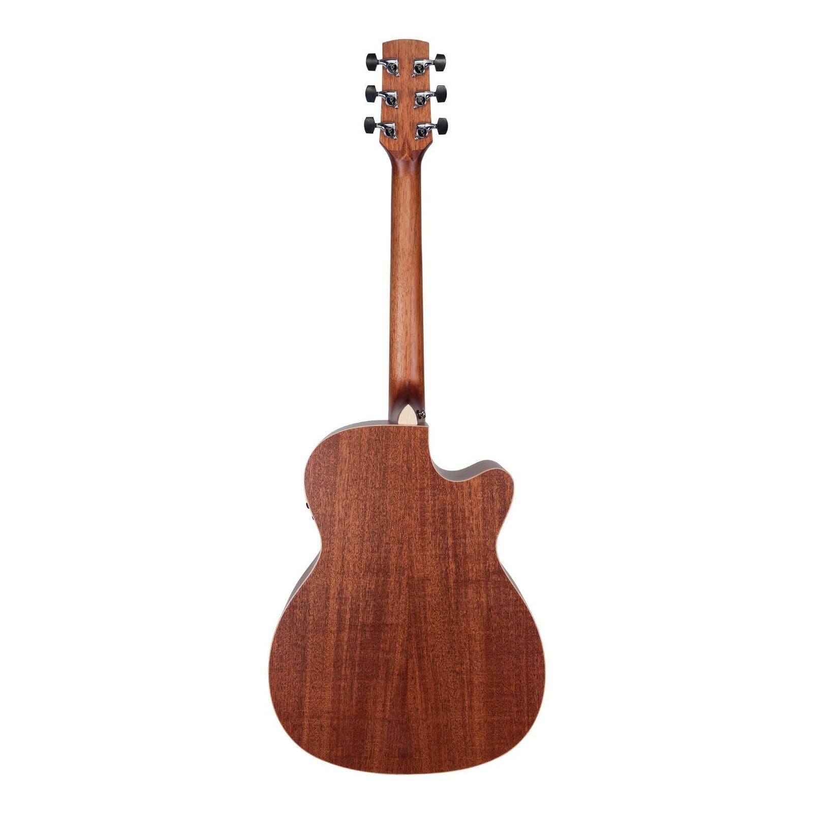 Timberidge TRFC-1L-NST Left Handed Spruce Solid Top Acoustic-Electric Small Body Cutaway Guitar Natural Satin with Hard Case — view 2