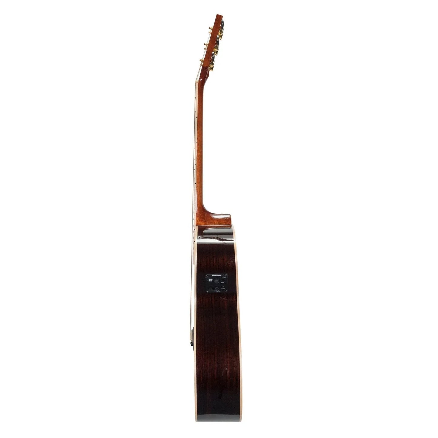 Timberidge TRFC-3L-NGL 3 Series Left Handed Spruce Solid Top Acoustic-Electric Small Body Cutaway Guitar Natural Gloss with Hard Case — view 4