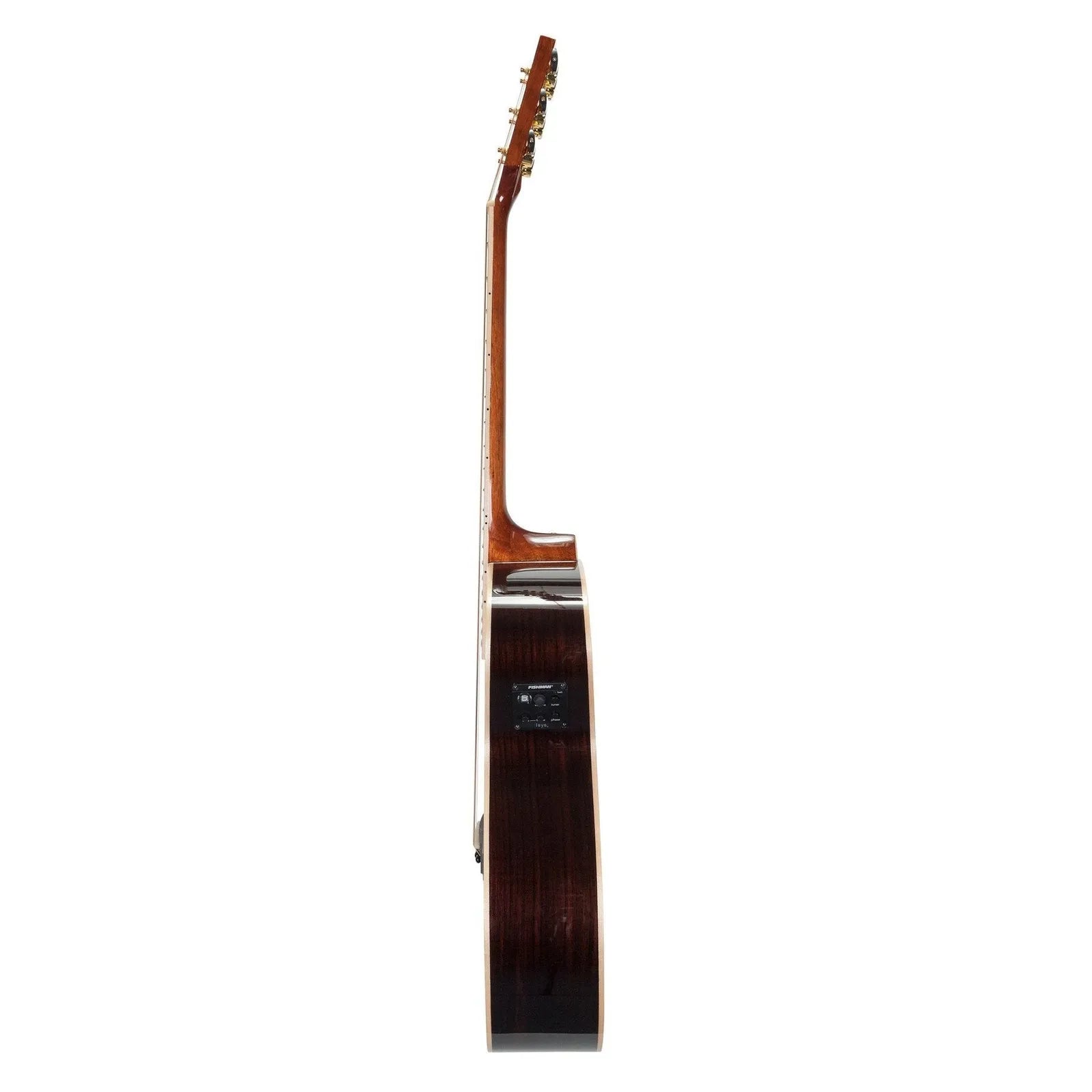 Timberidge TRFC-3L-NGL 3 Series Left Handed Spruce Solid Top Acoustic-Electric Small Body Cutaway Guitar Natural Gloss with Hard Case — view 4