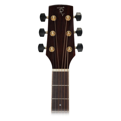 Timberidge TRFC-3L-NGL 3 Series Left Handed Spruce Solid Top Acoustic-Electric Small Body Cutaway Guitar Natural Gloss with Hard Case — view 5