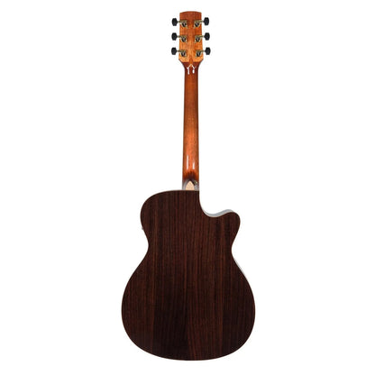 Timberidge TRFC-3L-NGL 3 Series Left Handed Spruce Solid Top Acoustic-Electric Small Body Cutaway Guitar Natural Gloss with Hard Case — view 2