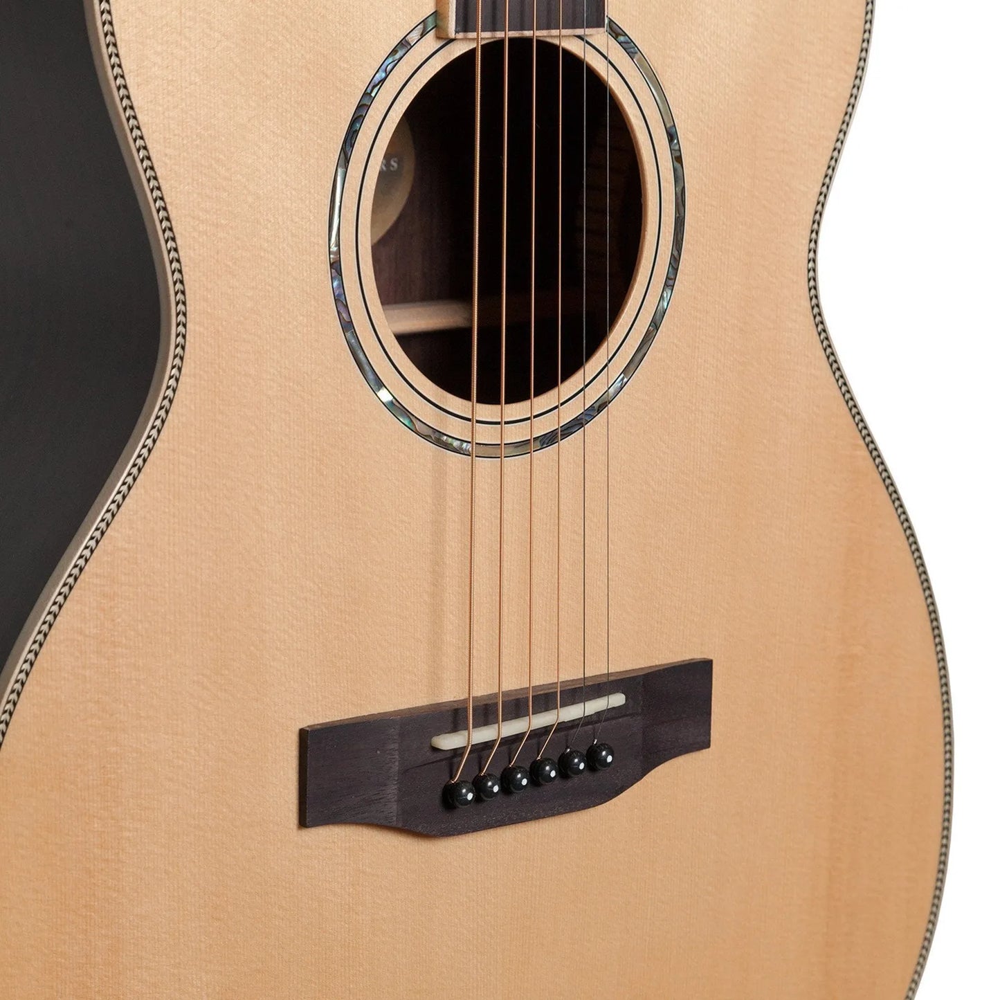 Timberidge TRFC-9-NGL 9 Series Acoustic-Electric Small Body Cutaway Guitar with Solid Spruce Top and Rosewood Back (Natural Gloss) — view 4