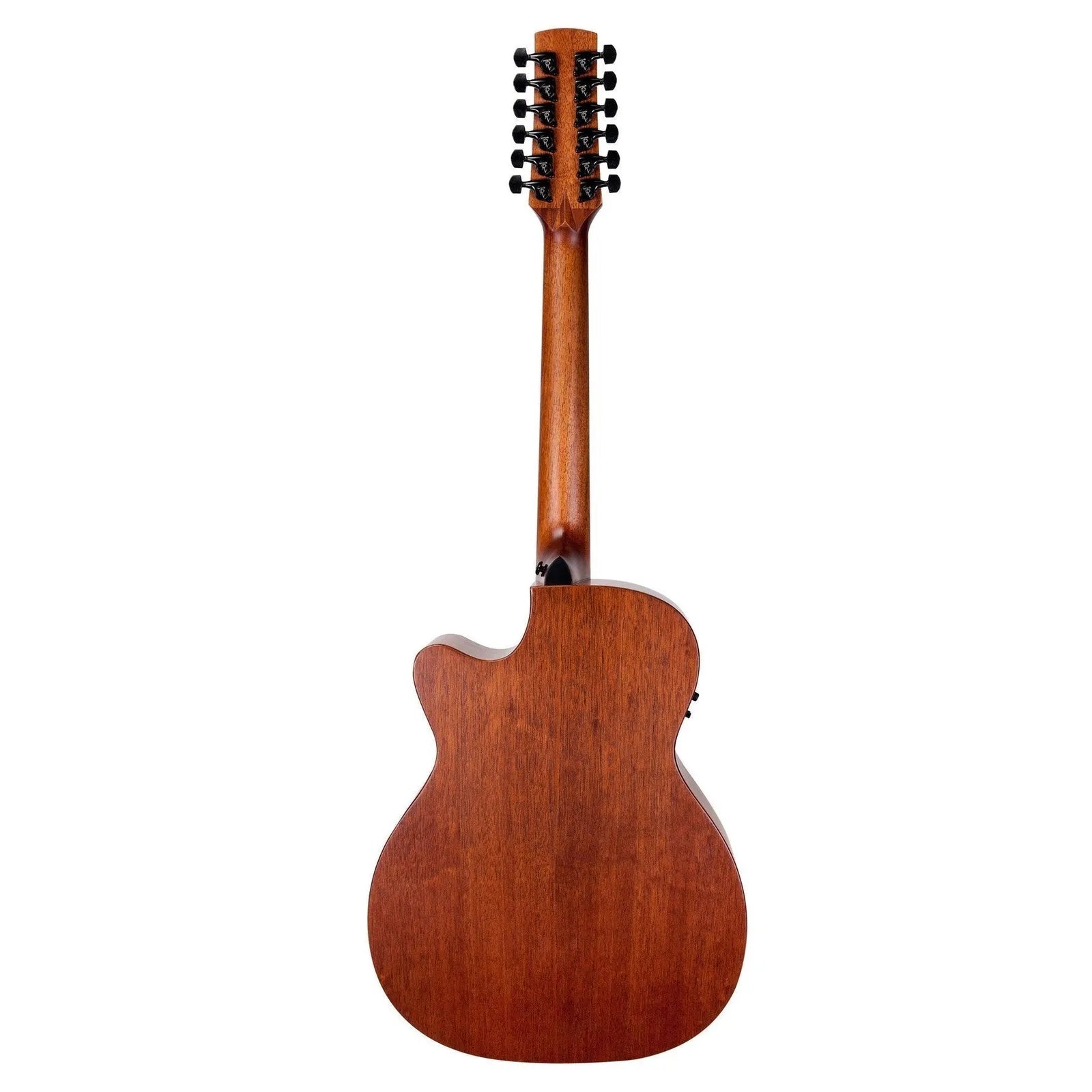 Timberidge Messenger Series 12-String Mahogany Solid Top Acoustic-Electric Guitar - Small Body Cutaway (Natural Satin) — view 2