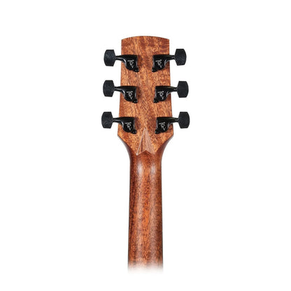 Timberidge Messenger Series Left Handed Mahogany Solid Top Acoustic-Electric Small Body Cutaway Guitar Natural Satin with Case — view 6