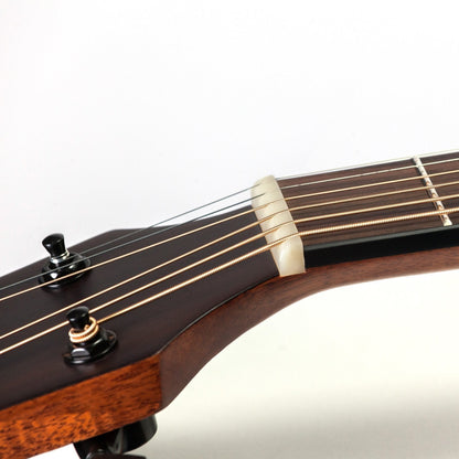 Timberidge TRFC-MMX-NST Mahogany Solid Top Acoustic Small Body Cutaway Guitar Natural Gloss with Hard Case — view 6