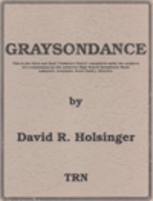 Graysondance Concert Band  Score/Parts