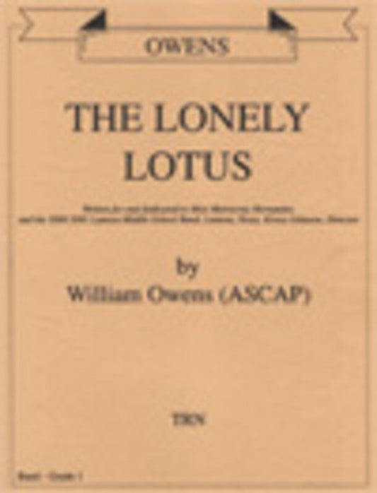 Lonely Lotus The Concert Band  Score/Parts