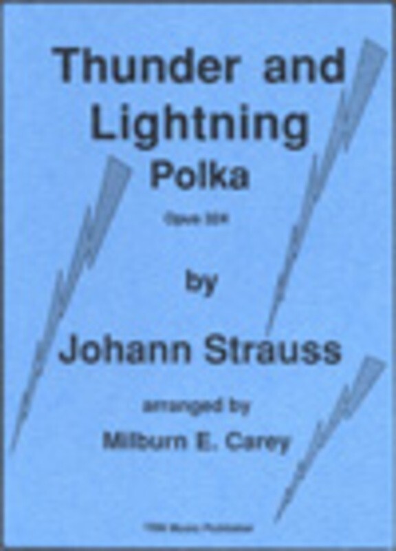 Thunder And Lightning Polka Arr Carey Concert Band  Score/Parts