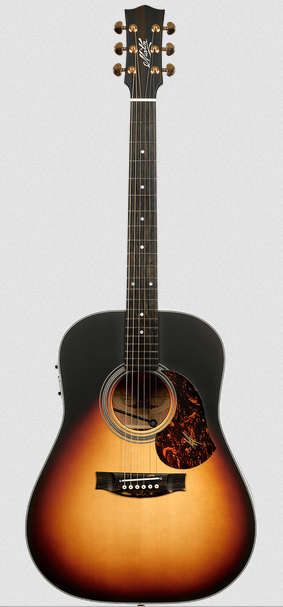 Maton Troubadour Dreadnought All Solid Acoustic Guitar Sunburst
