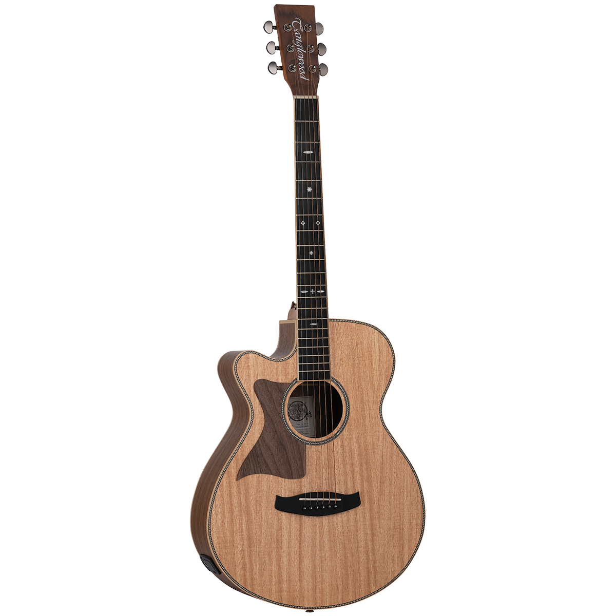 Tanglewood TRSFCEBWLH Reunion Australian Red Cedar Top Super Folk C/E with Black Walnut B/S Left Handed