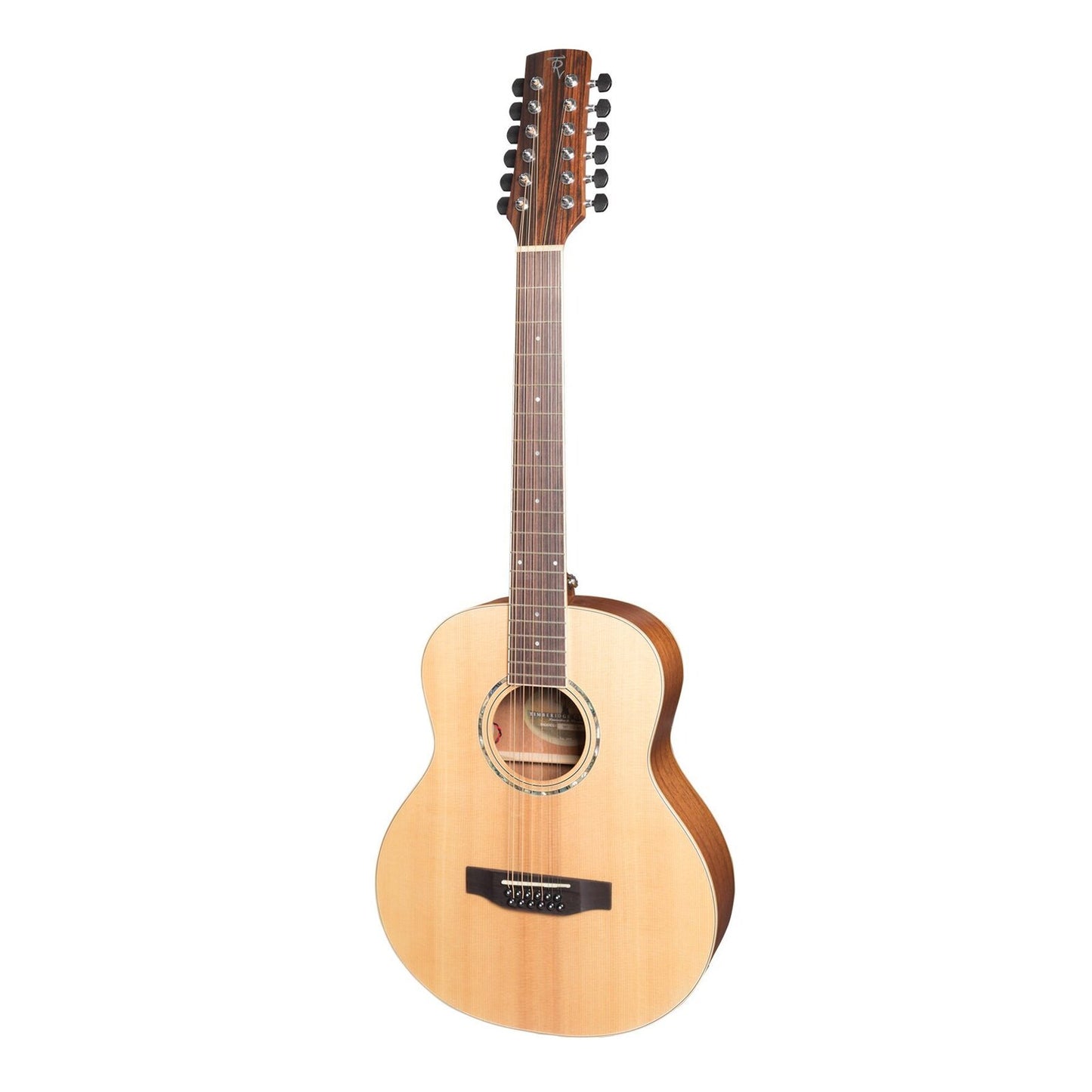 Timberidge '1 Series' Spruce Solid Top TS-Mini 12 String Acoustic-Electric Guitar (Natural Satin)