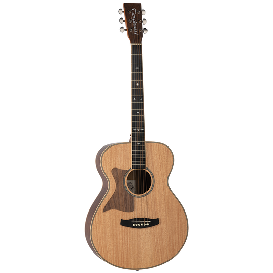 Tanglewood TRU3-HR-LH Reunion Pro Left Handed Folk Guitar with Solid Australian Red Cedar Top and Hawaiian Rain Wood B/S
