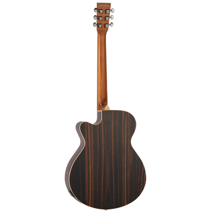 Tanglewood TRU4-CE-AE Reunion Pro Solid Top All Ebony Super Folk C/E Guitar — view 2