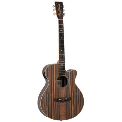 Tanglewood TRU4-CE-AE Reunion Pro Solid Top All Ebony Super Folk C/E Guitar
