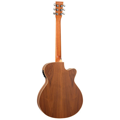 Tanglewood Reunion Pro TRU4-CE-AW-LH Left-Handed Super Folk Guitar with Solid Spruce Top and Figured Black Walnut Back — view 2
