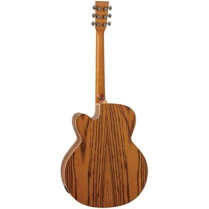 Tanglewood Reunion Pro TRU7-CE-AZ Super Jumbo Acoustic Guitar with Solid Spruce Top and Zebrano Veneer — view 2