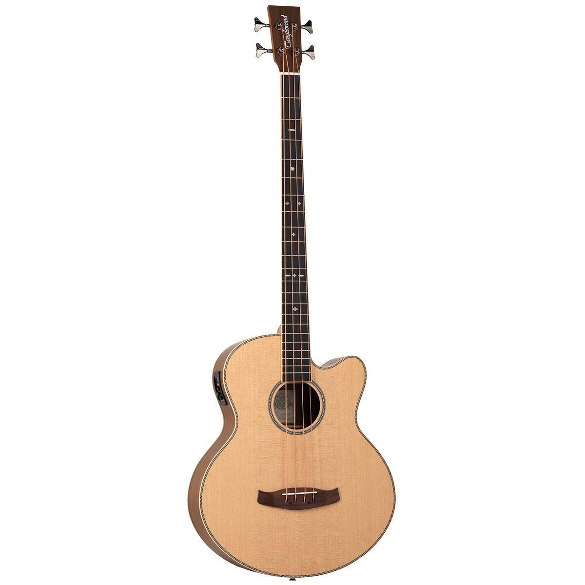 Tanglewood Reunion Pro Super Jumbo Acoustic Bass TRU7AB-CE-BW with Solid Australian Red Cedar Top and Black Walnut Back/Sides