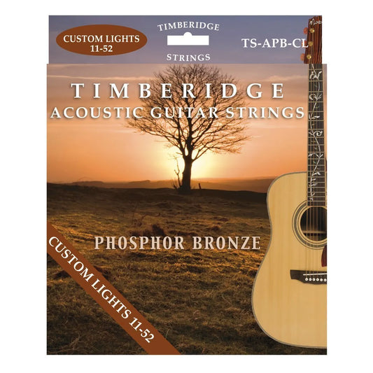 Timberidge Custom Light Phosphor Bronze Acoustic Guitar Strings 11-52