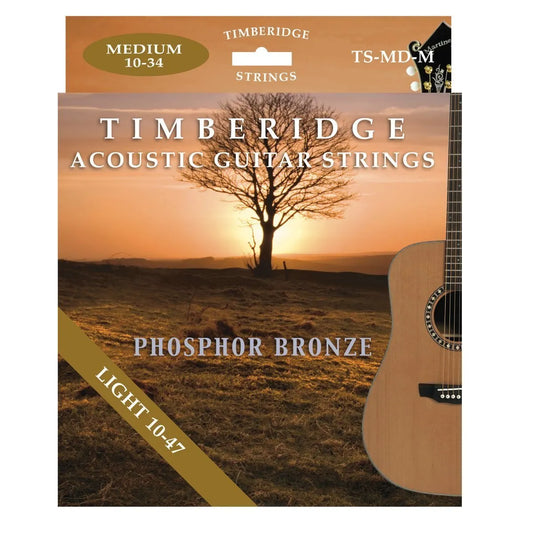 Timberidge Light Phosphor Bronze Acoustic Guitar Strings 10-47