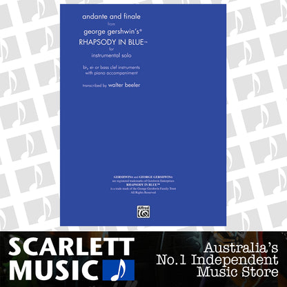Andante And Finale From Rhapsody In Blue Sax/Piano — view 2