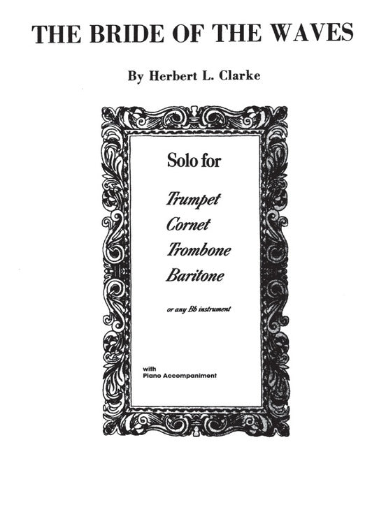 Bride of the Waves B Flat Clarinet and Piano Sheet Music