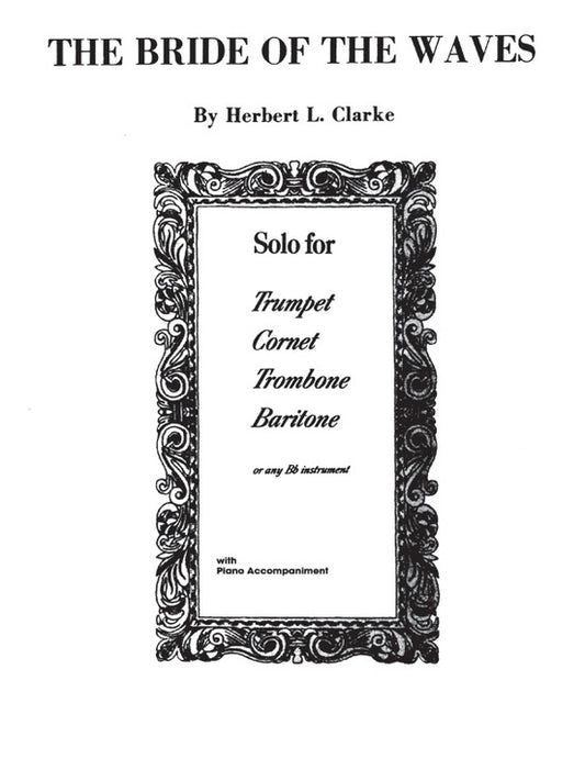 Bride of the Waves B Flat Clarinet and Piano Sheet Music