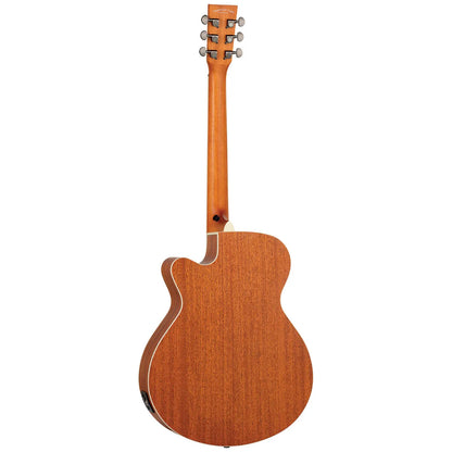 Tanglewood Strada Super Folk Solid Top Electric Guitar, Spruce/Mahogany, Cutaway, Open Pore Natural Satin Finish, SKU TS4-CE-ST — view 3