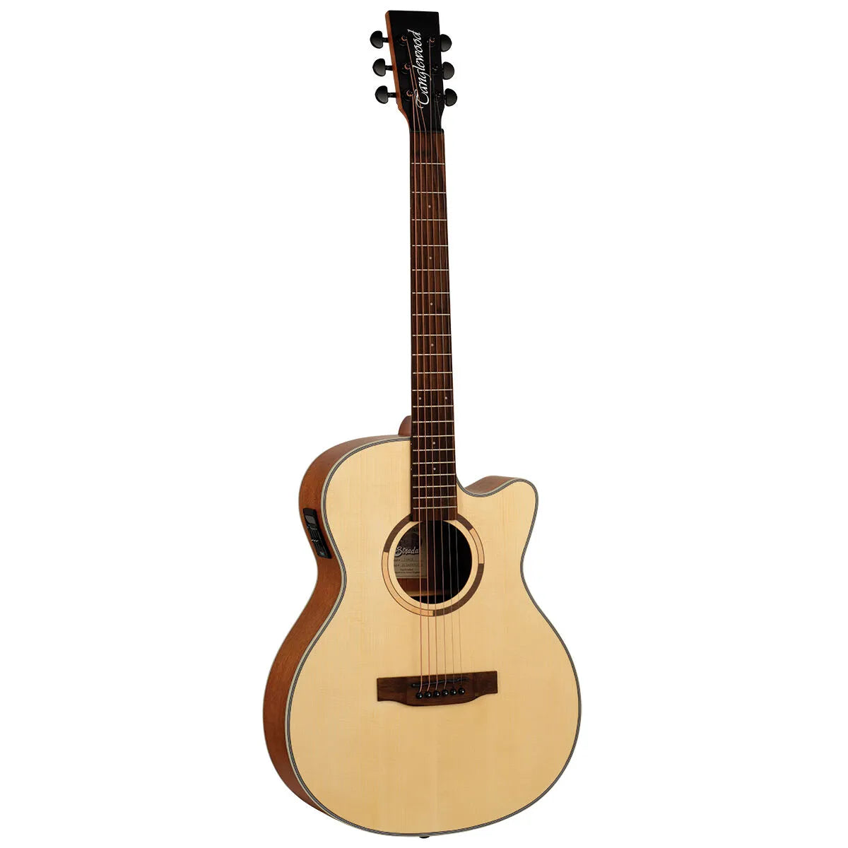 Tanglewood Strada Super Folk Spruce/Mahogany Cutaway Electric Guitar TS4-CE — view 2