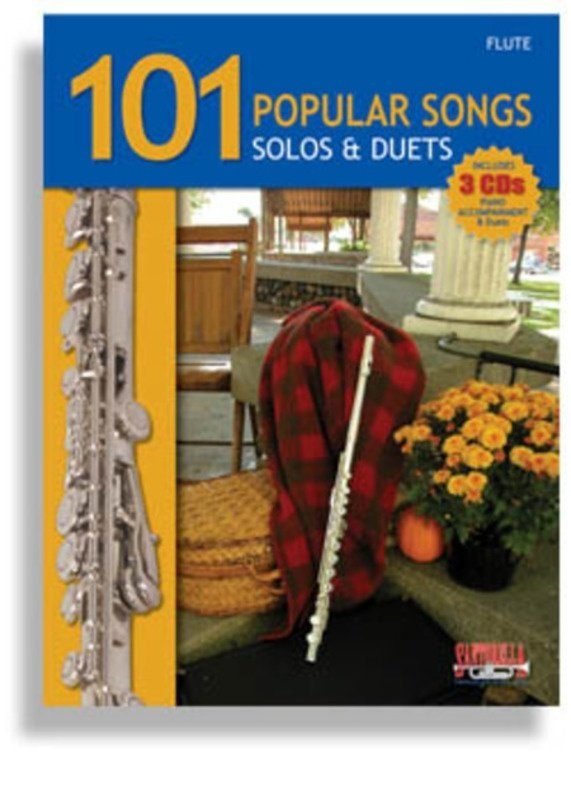 101 Popular Songs for Flute — Book & 3 CDs