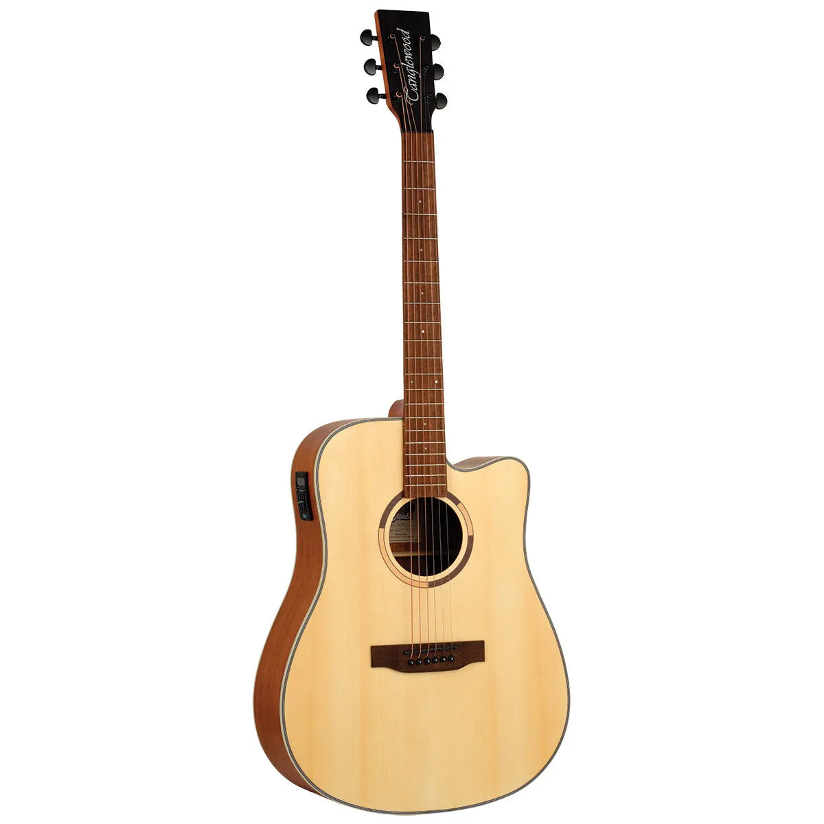 Tanglewood Strada Dreadnought Spruce/Mahogany Cutaway Electric Guitar TS5-CE — view 2