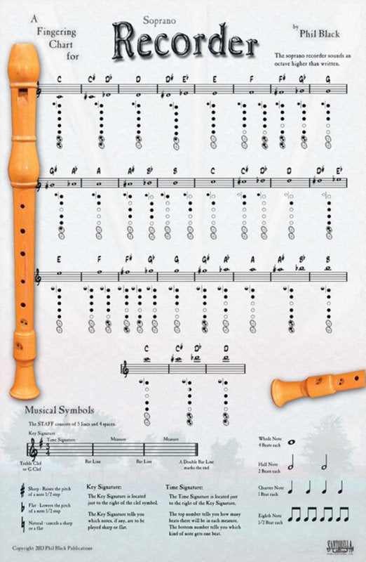 Recorder Poster 43x28cm