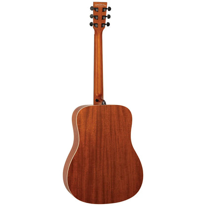 Tanglewood Strada Dreadnought Acoustic Guitar - Spruce/Mahogany, Ebony Amara Fingerboard, Open Pore Natural Satin Finish, Model TS5 — view 3