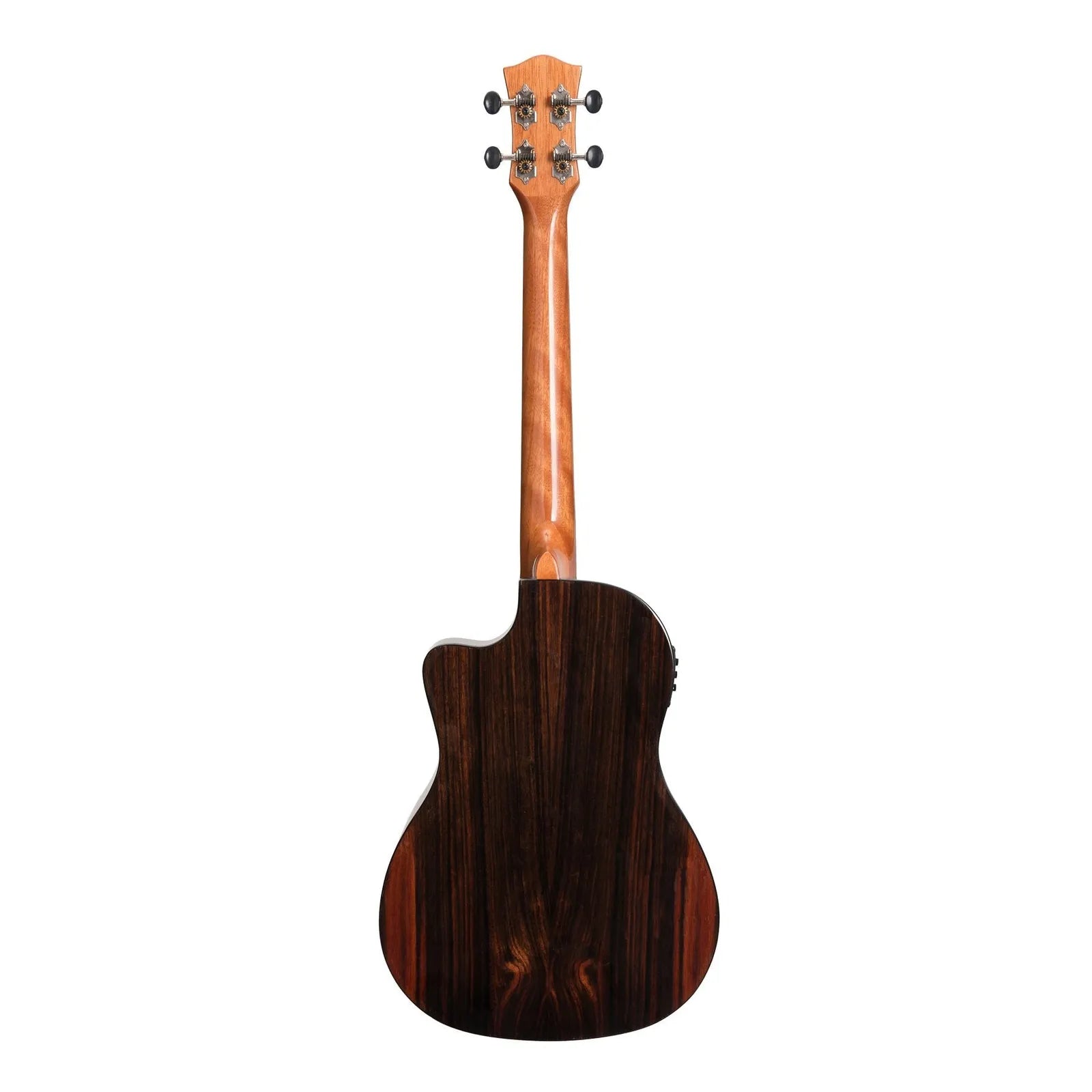 Tiki '22 Series' Spruce Solid Top Electric Cutaway Baritone Ukulele with Hard Case - TSB-22CP-NGL — view 2