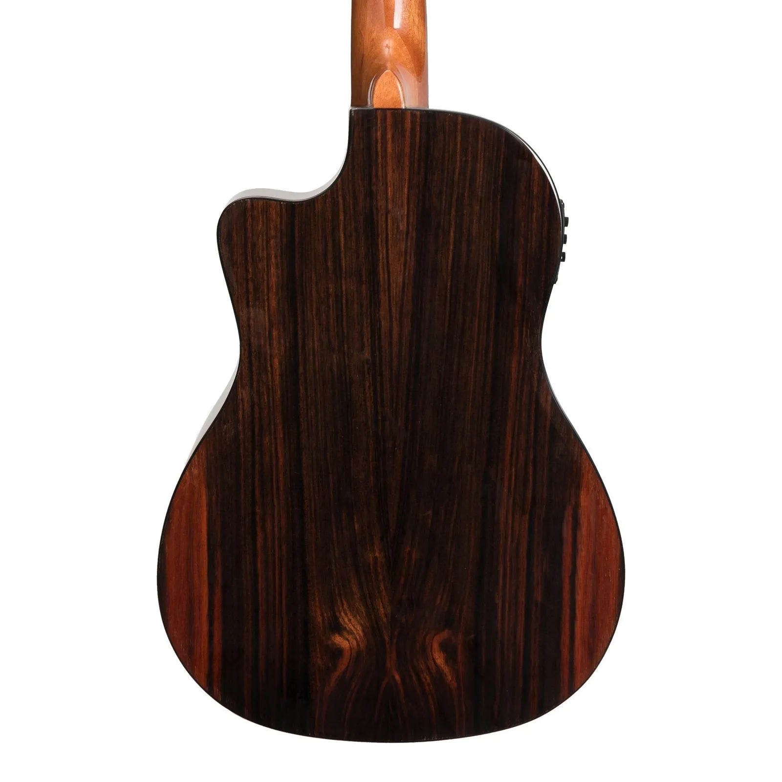 Tiki '22 Series' Spruce Solid Top Electric Cutaway Baritone Ukulele with Hard Case - TSB-22CP-NGL — view 5