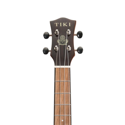 Tiki '22 Series' Spruce Solid Top Electric Cutaway Baritone Ukulele with Hard Case - TSB-22CP-NGL — view 6