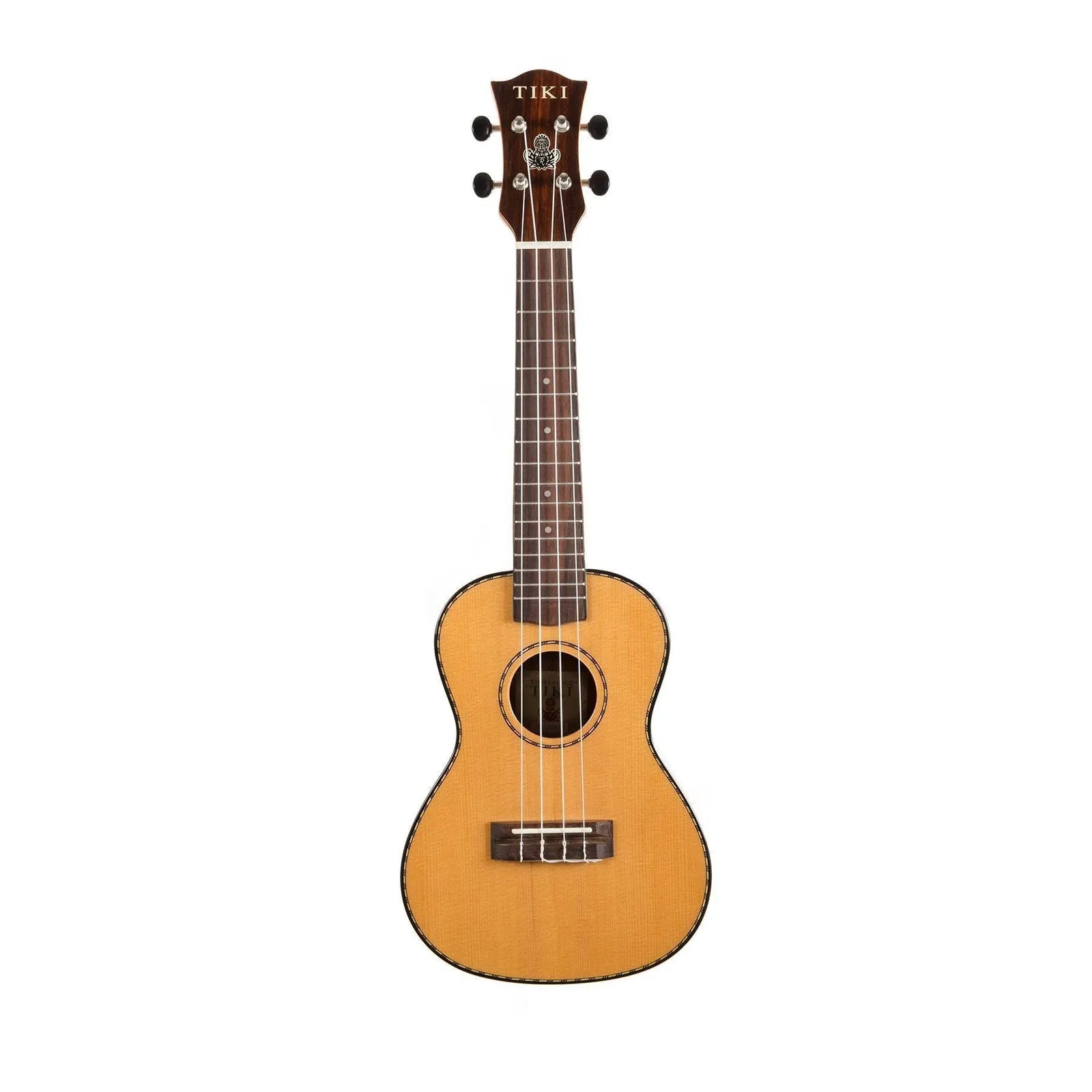 Tiki TSC-22-NGL '22 Series' Solid Top Concert Ukulele with Hard Case - Natural Gloss