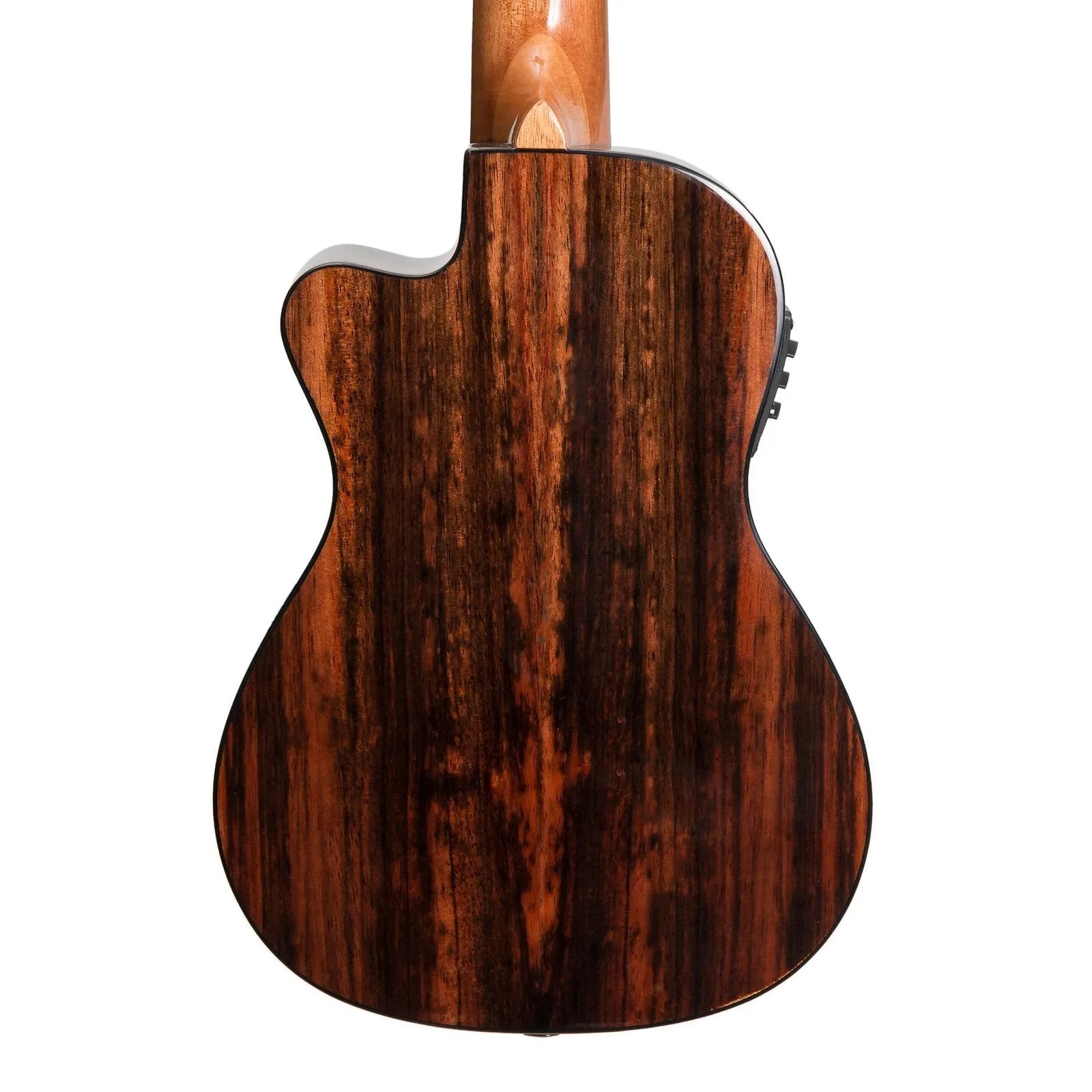 Tiki '22 Series' Spruce Top Electric Cutaway Concert Ukulele with Hard Case - Natural Gloss — view 5