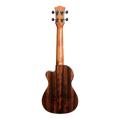 Tiki '22 Series' Spruce Top Electric Cutaway Concert Ukulele with Hard Case - Natural Gloss — view 2