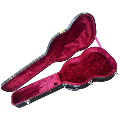Torque Wooden Archtop SG-Style Electric Guitar Case Black Finish — view 2