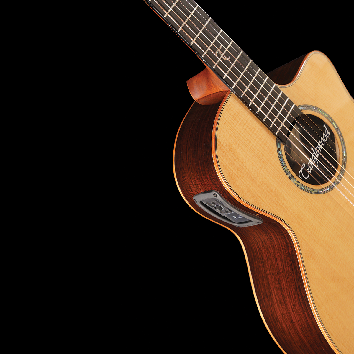 Tanglewood TSR2C MasterDesign Grand Auditorium Acoustic Guitar with Solid Sitka Spruce Top and ABS Case — view 6
