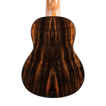 Tiki TSS-22-NGL '22 Series' Soprano Ukulele with Hard Case - Solid Spruce Top, Ebony Back, Mahogany Neck, Aquila Strings, Natural Gloss — view 5