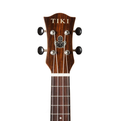 Tiki TSS-22P-NGL '22 Series' Solid Top Electric Soprano Ukulele with Hard Case - Natural Gloss — view 6