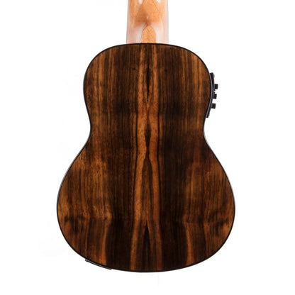 Tiki TSS-22P-NGL '22 Series' Solid Top Electric Soprano Ukulele with Hard Case - Natural Gloss — view 5
