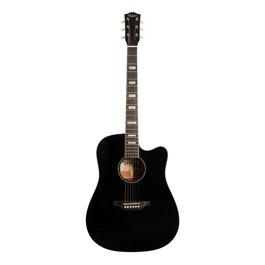 Tokai 'Terra Nova' S4 Dreadnought Cutaway Acoustic-Electric Guitar (Black Gloss)