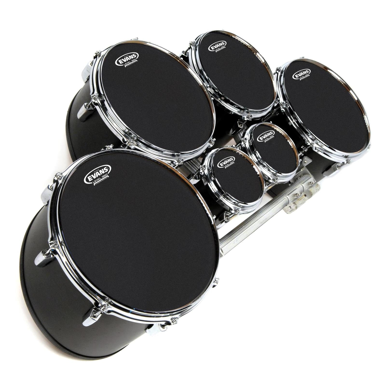 Evans MX Black Marching Tenor Drum Head, 6 Inch *SKIN ONLY*