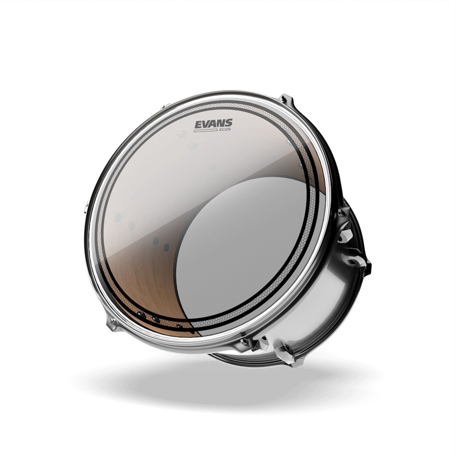 Evans EC2S 2-Ply Clear Drum Head 8" with Sound Shaping Technology and Level 360 Technology — view 3