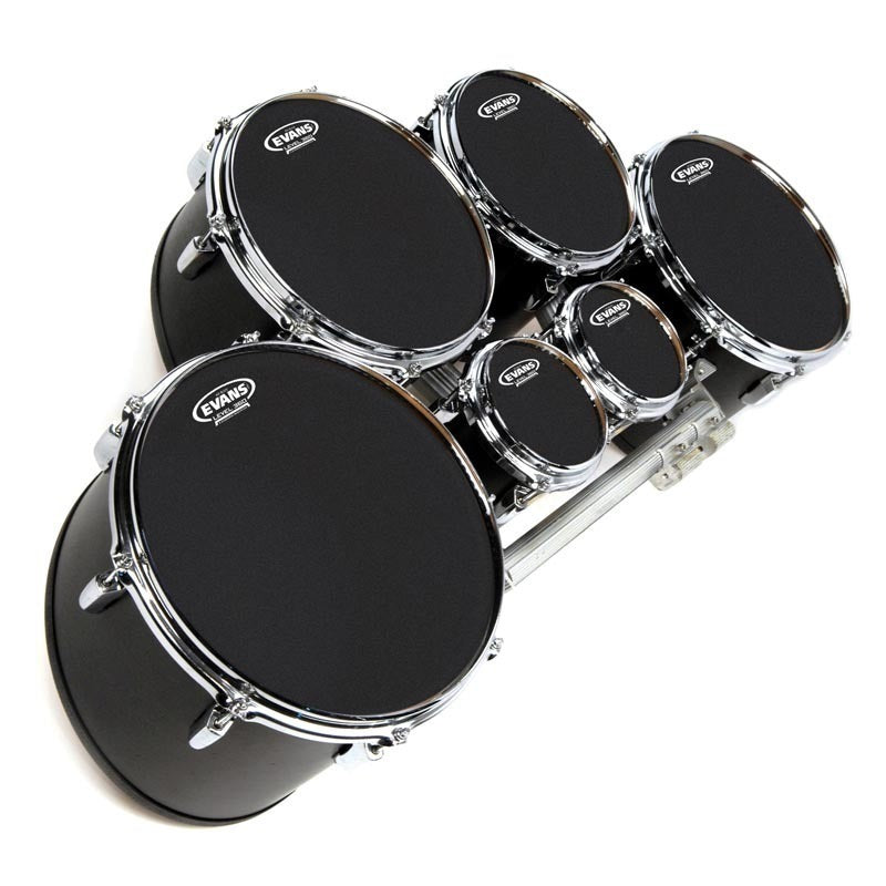 Evans MX Black Marching Tenor Drum Head, 12 Inch